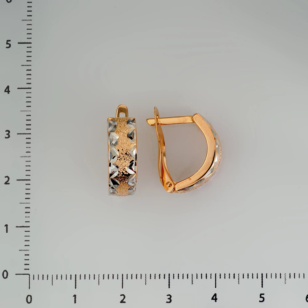 Серьги из красного золота 585 пробы