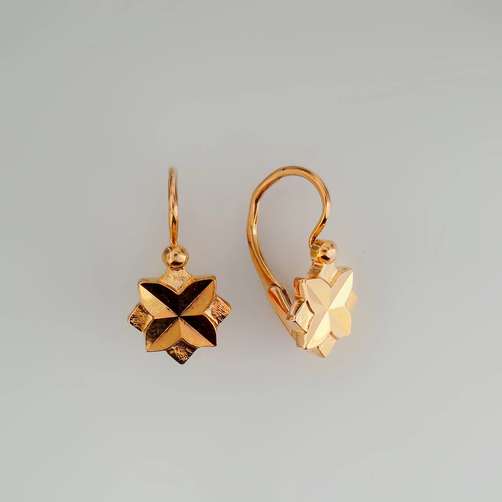 Серьги из красного золота 583 пробы