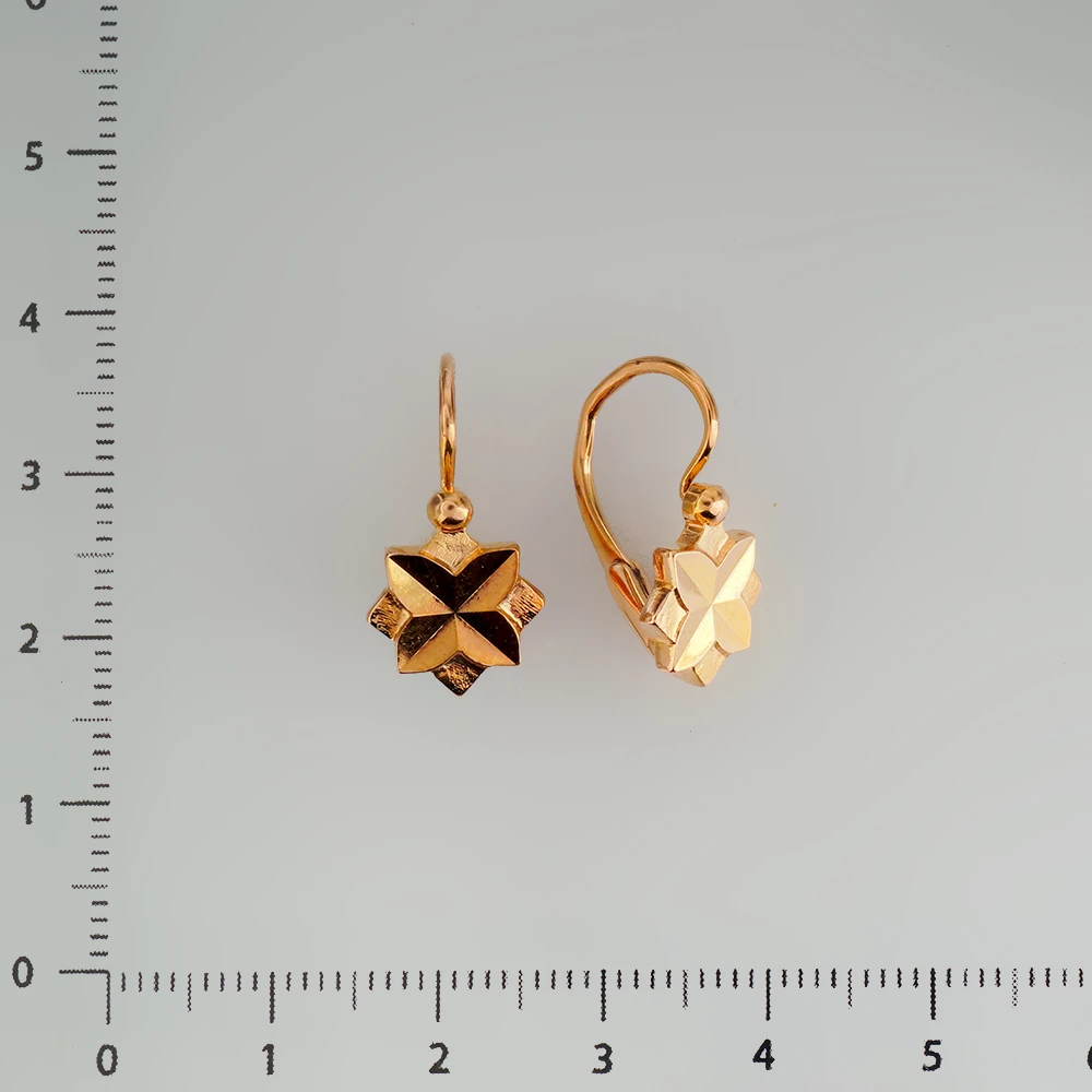 Серьги из красного золота 583 пробы
