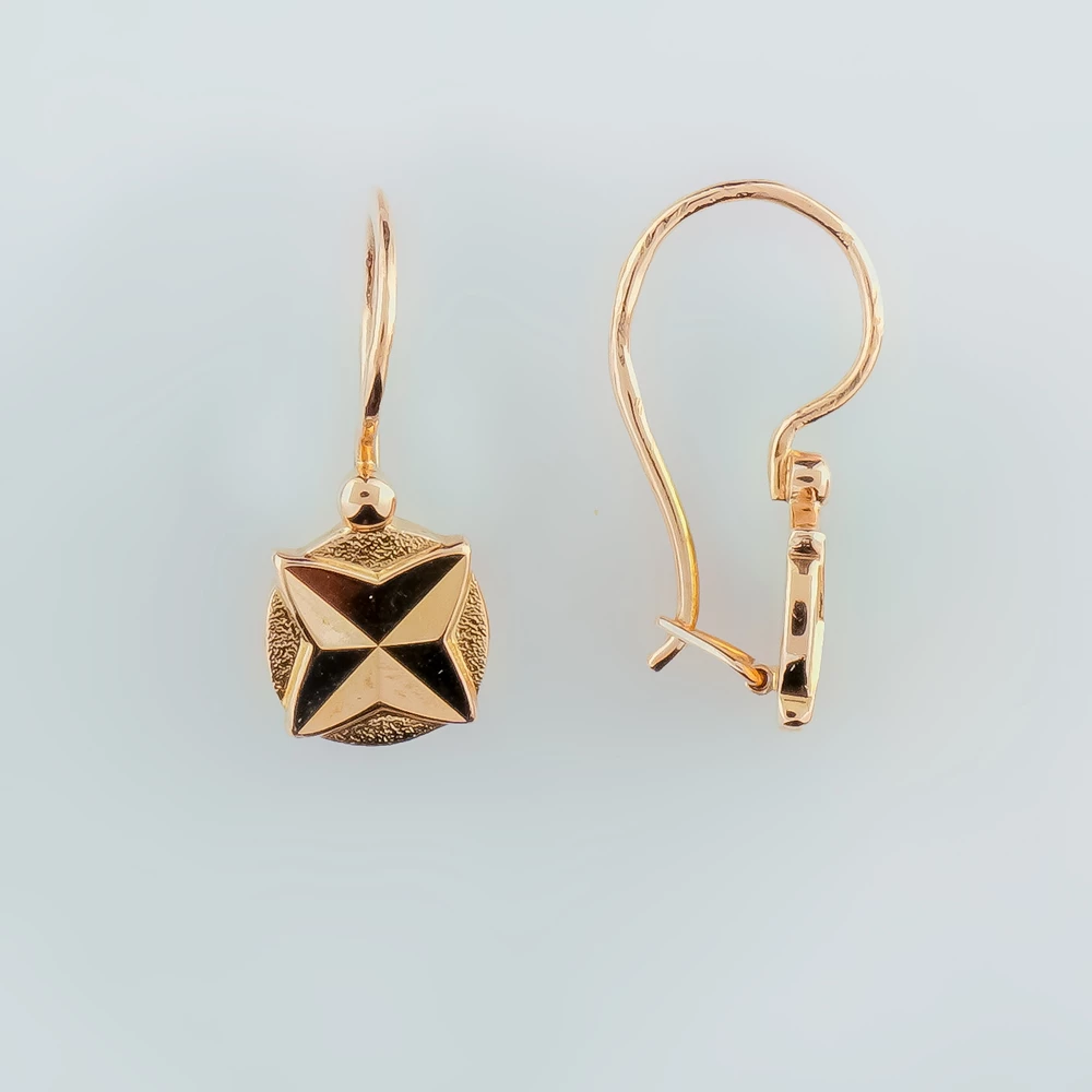 Серьги из красного золота 583 пробы