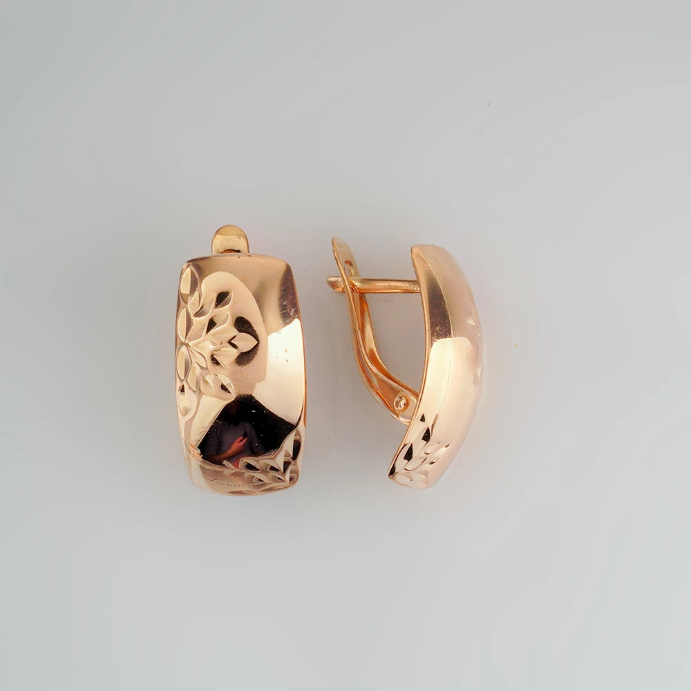 Серьги из красного золота 585 пробы