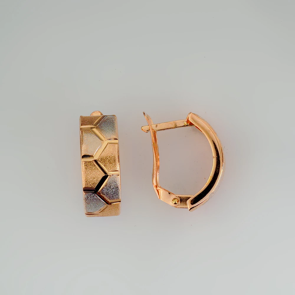 Серьги из красного золота 585 пробы