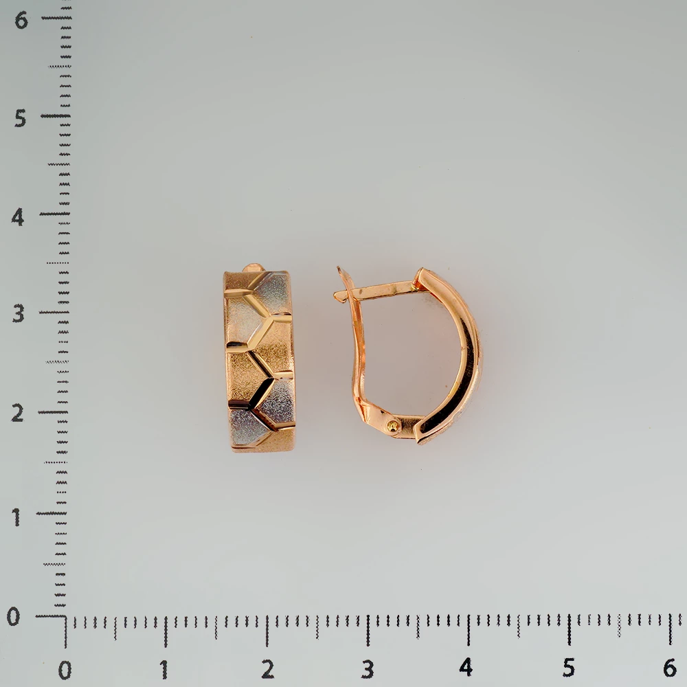 Серьги из красного золота 585 пробы