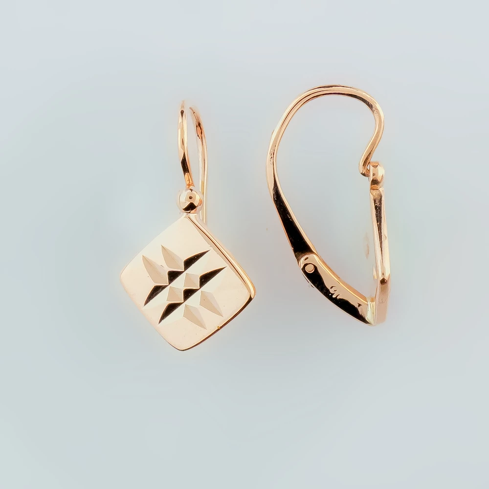 Серьги из красного золота 583 пробы