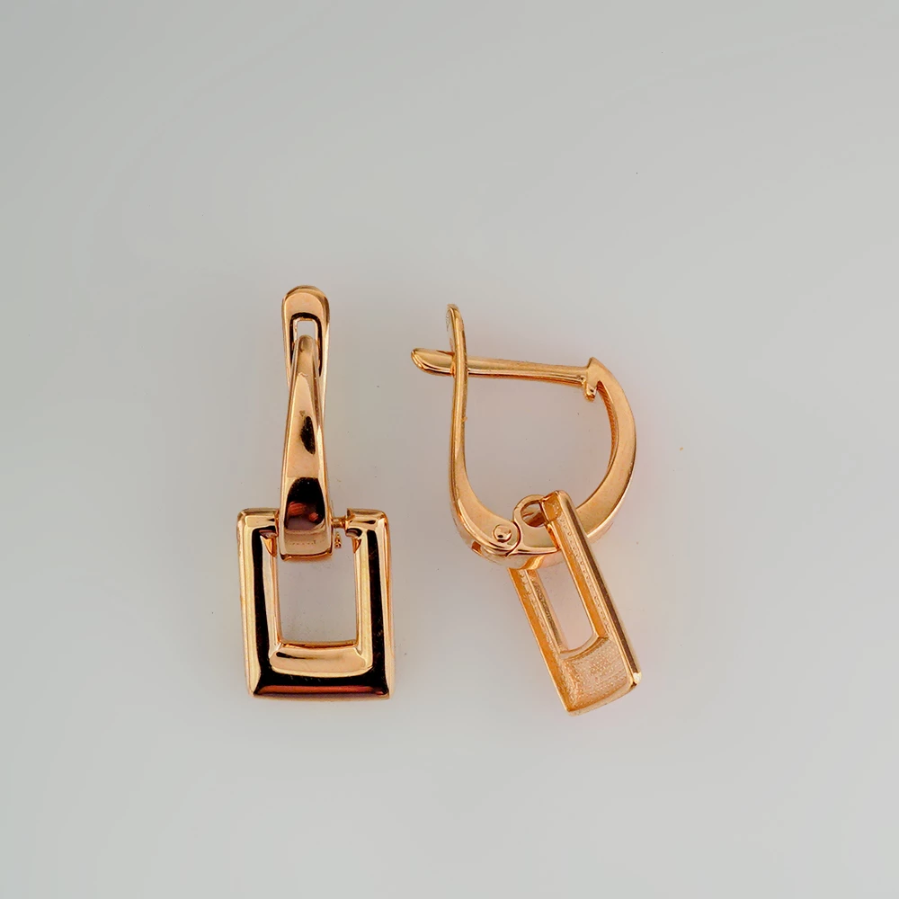 Серьги из красного золота 585 пробы