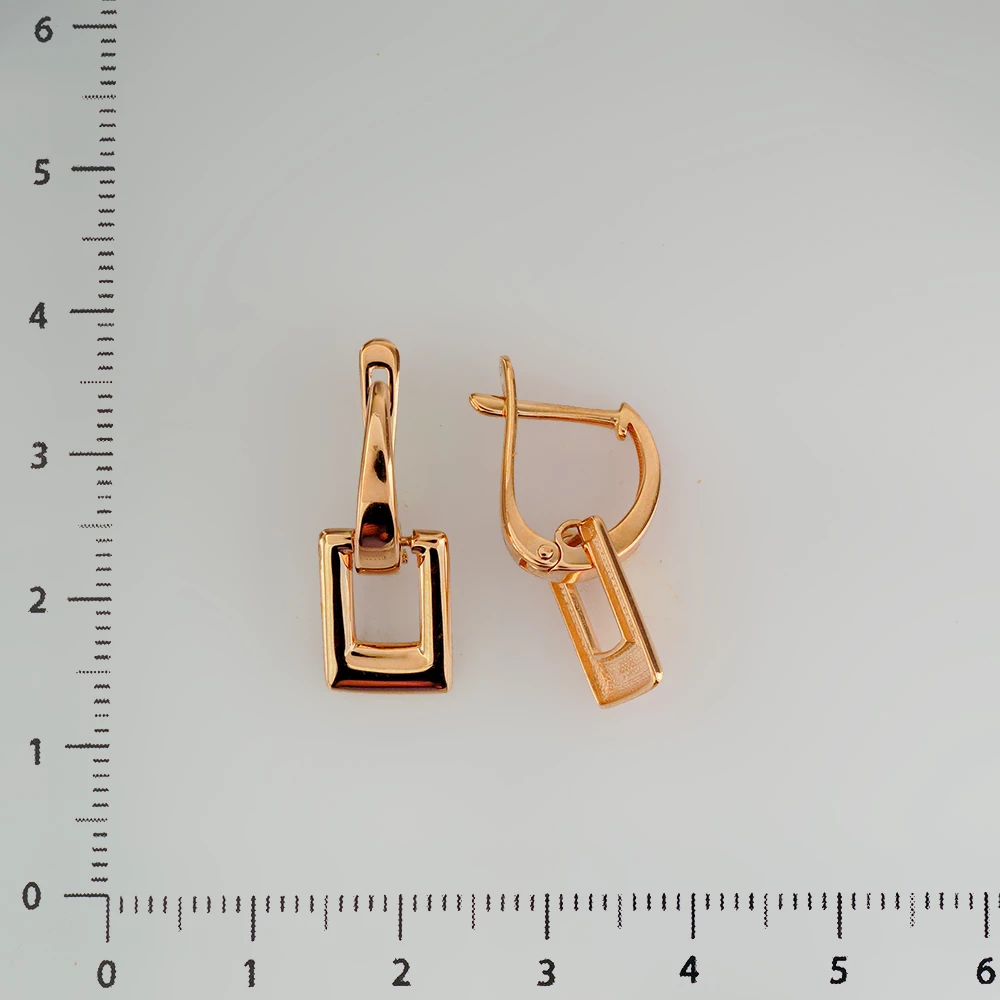 Серьги из красного золота 585 пробы