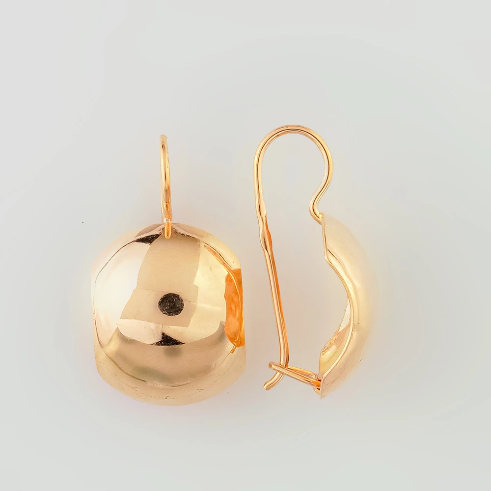 Серьги из красного золота 585 пробы