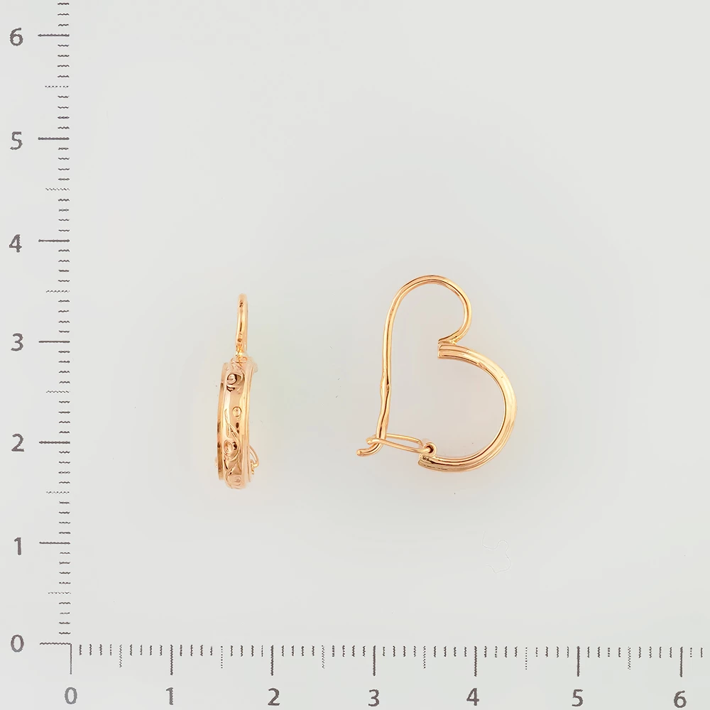 Серьги из красного золота 583 пробы