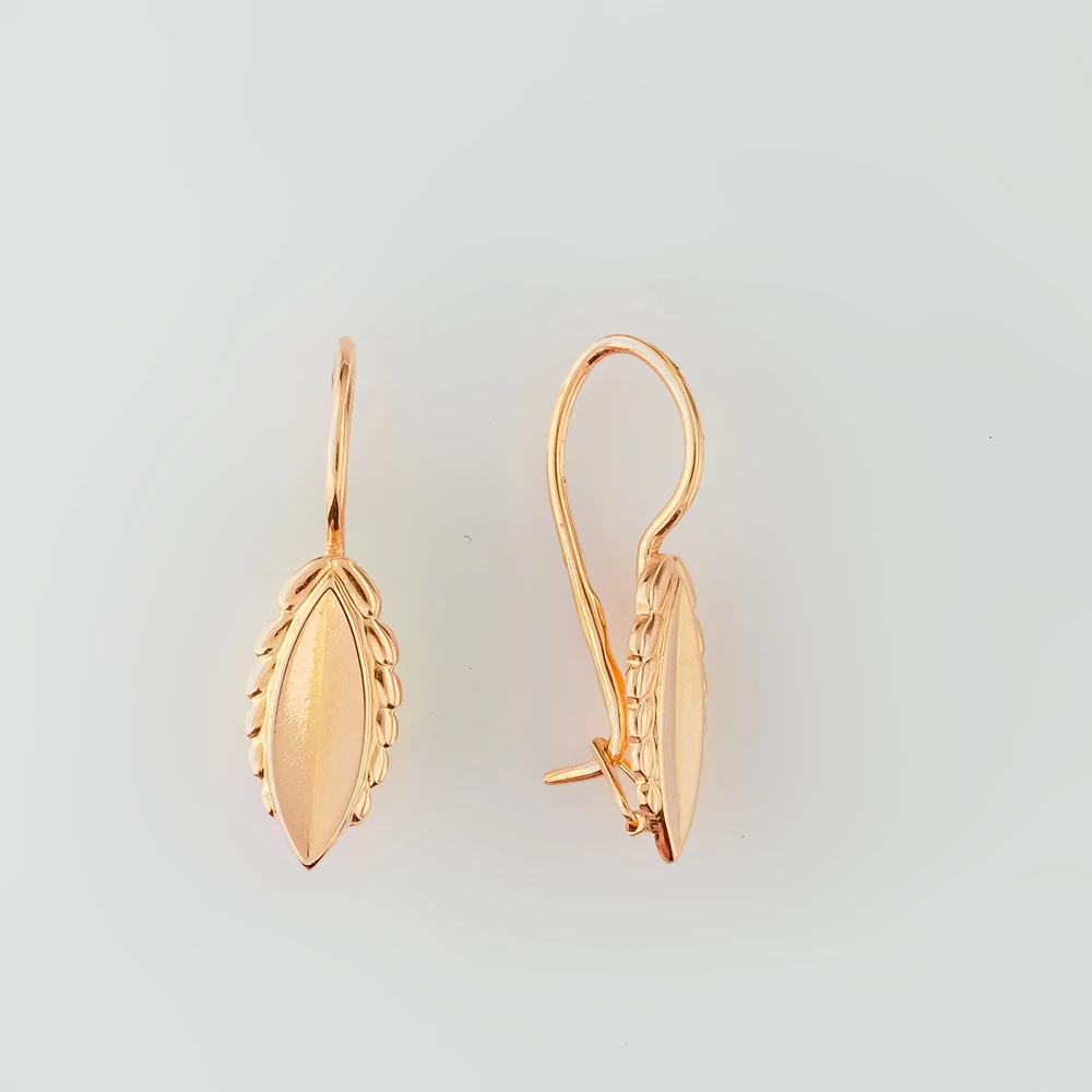 Серьги из красного золота 583 пробы