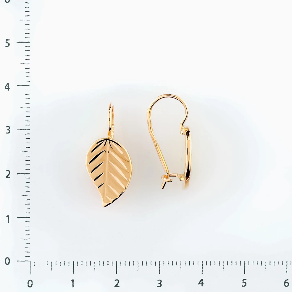 Серьги из красного золота 583 пробы
