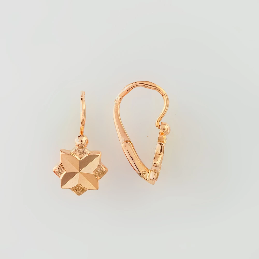 Серьги из красного золота 583 пробы