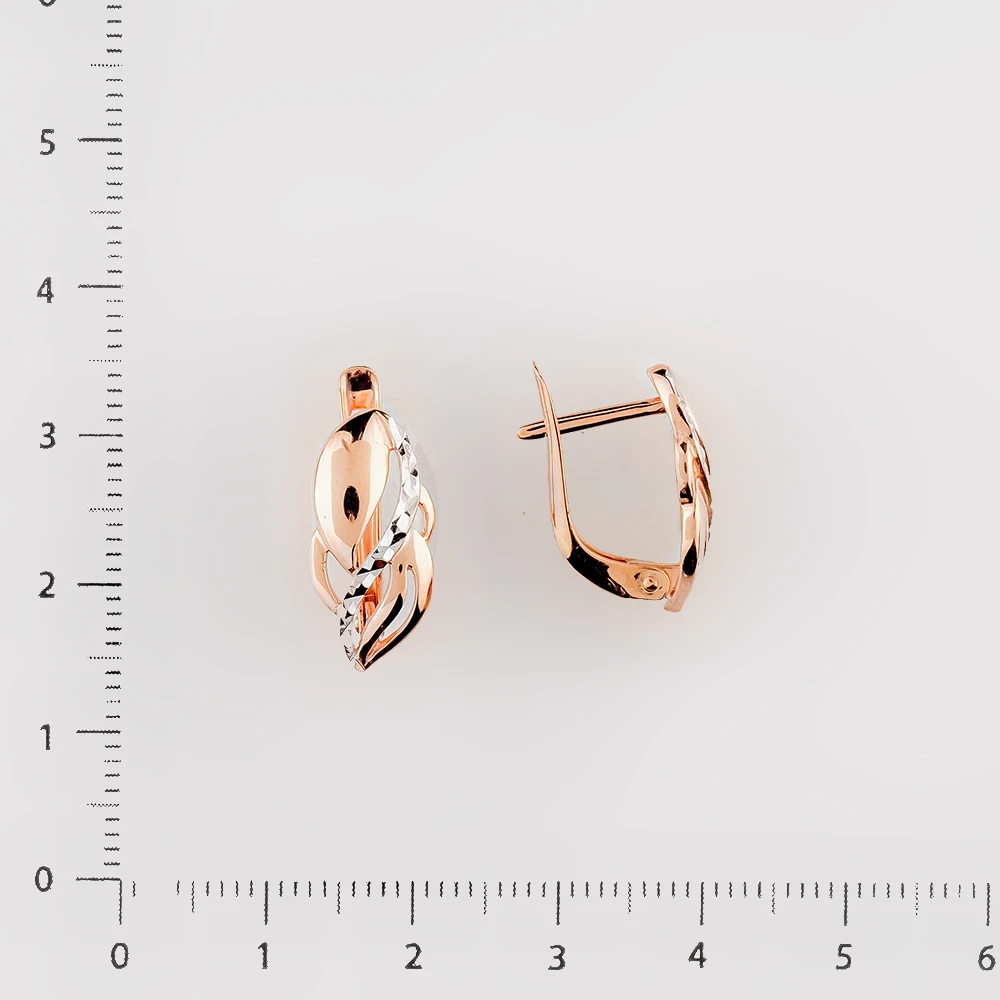 Серьги из красного золота 375 пробы