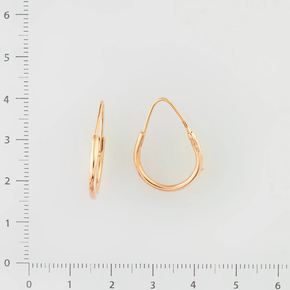 Серьги из красного золота 583 пробы