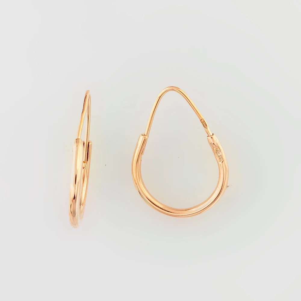 Серьги из красного золота 583 пробы