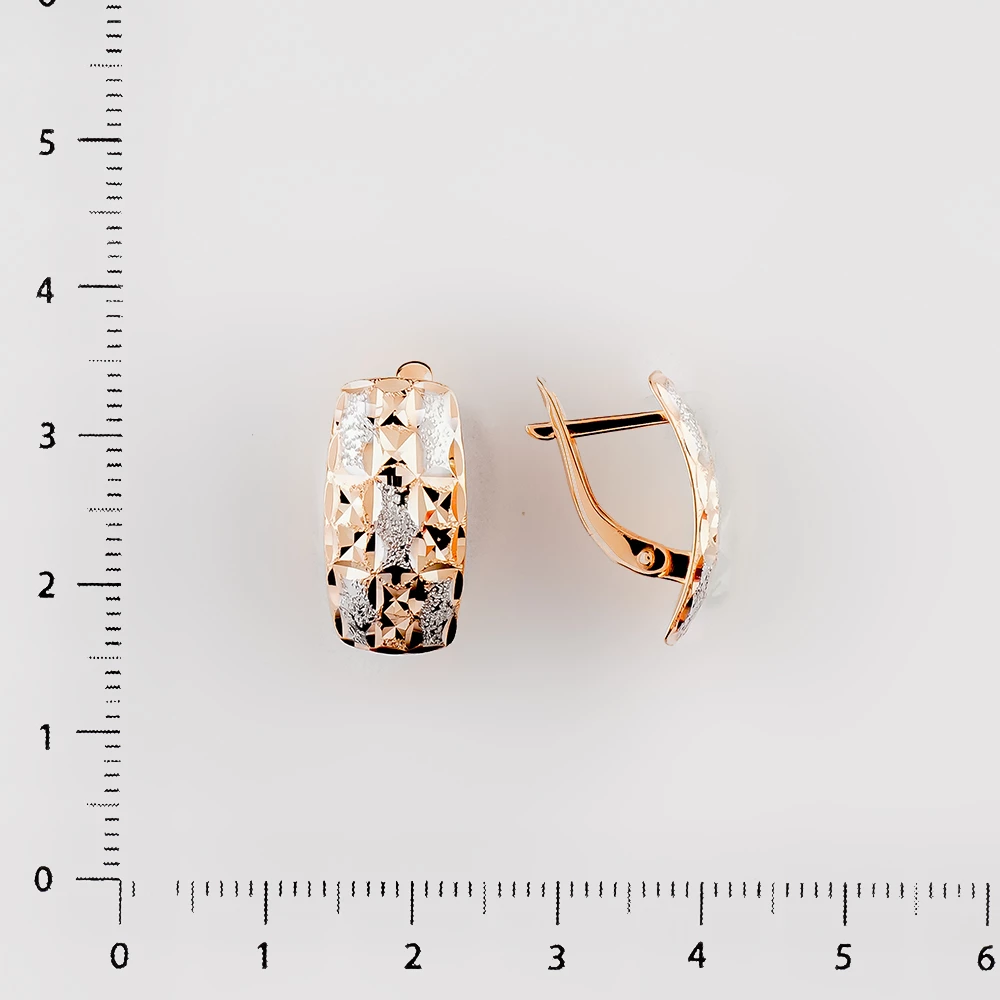 Серьги из красного золота 585 пробы