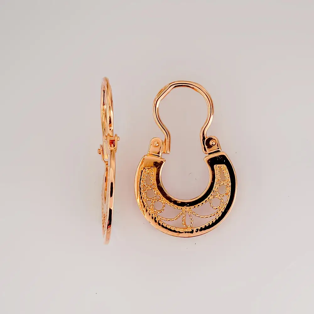 Серьги из красного золота 585 пробы