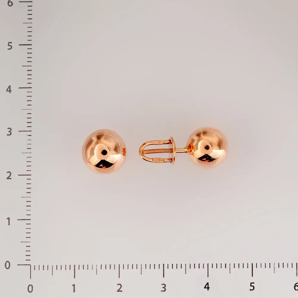 Серьги из красного золота 583 пробы 2