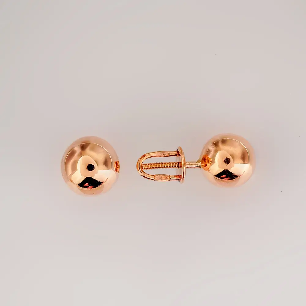 Серьги из красного золота 583 пробы 1