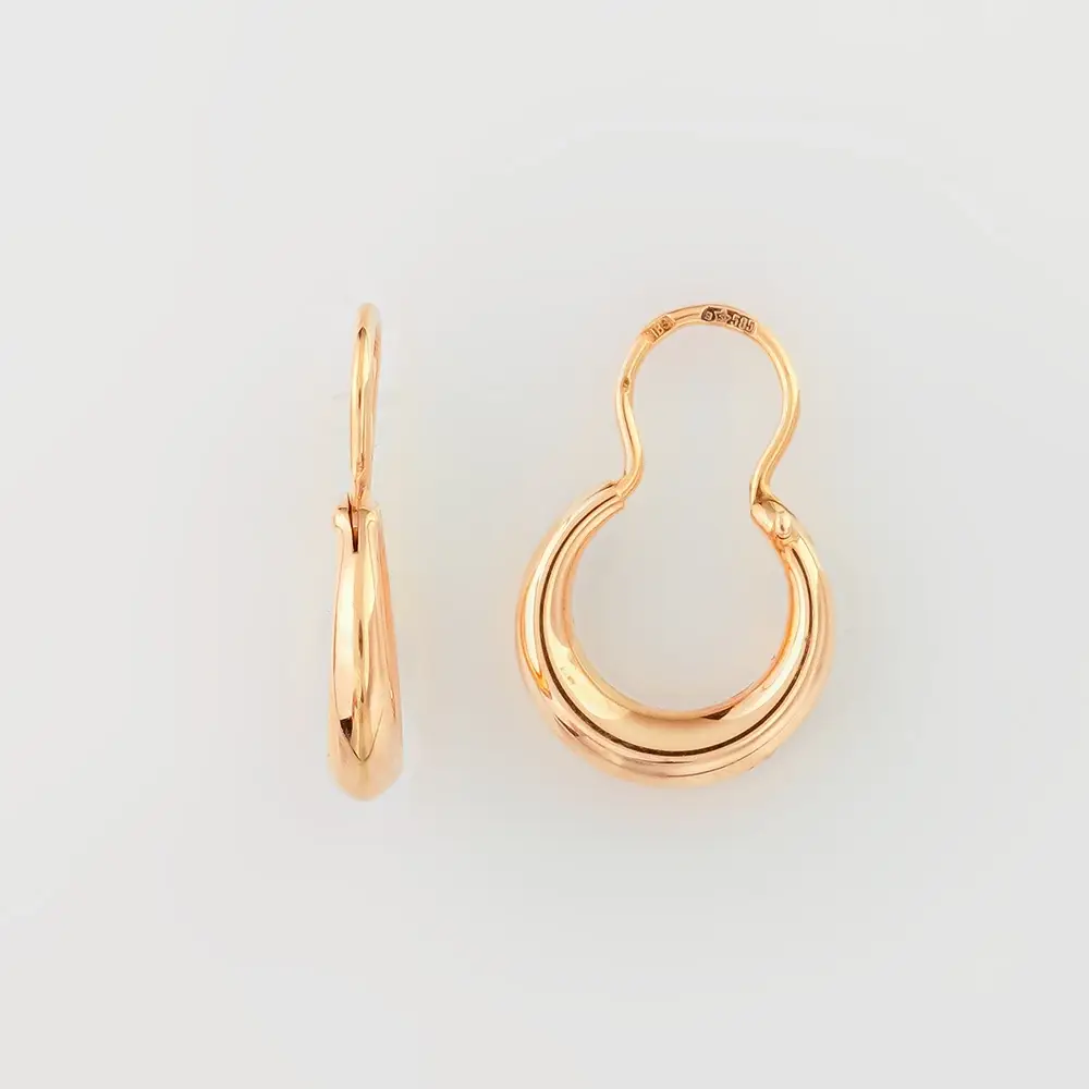 Серьги из красного золота 585 пробы