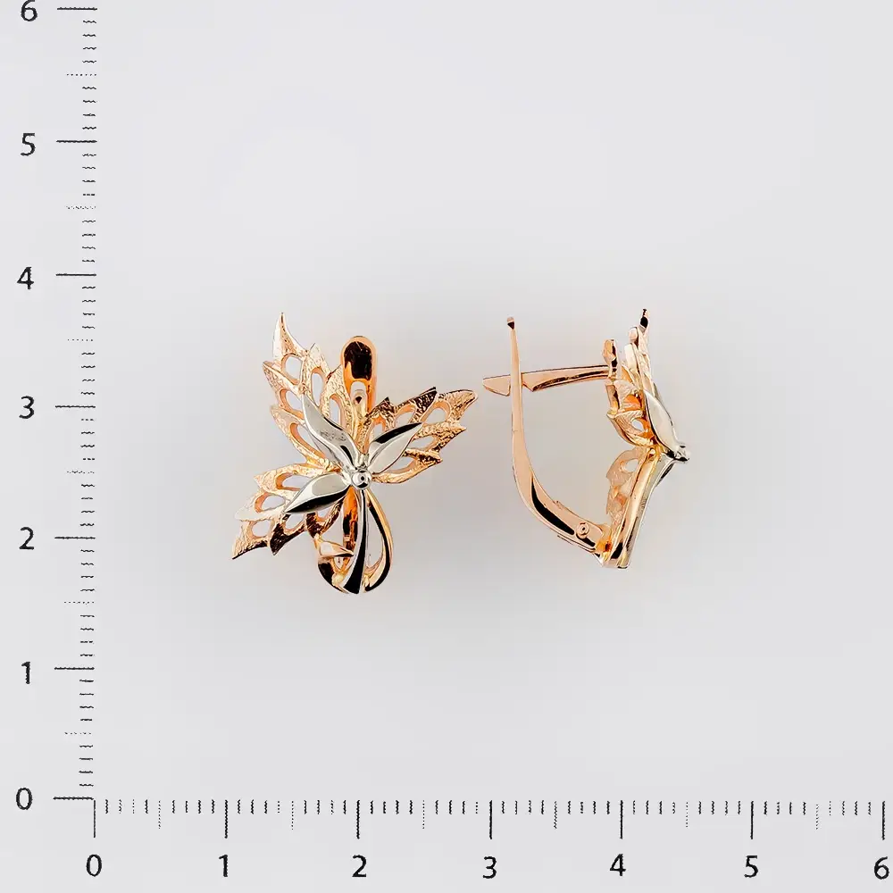 Серьги из красного золота 583 пробы