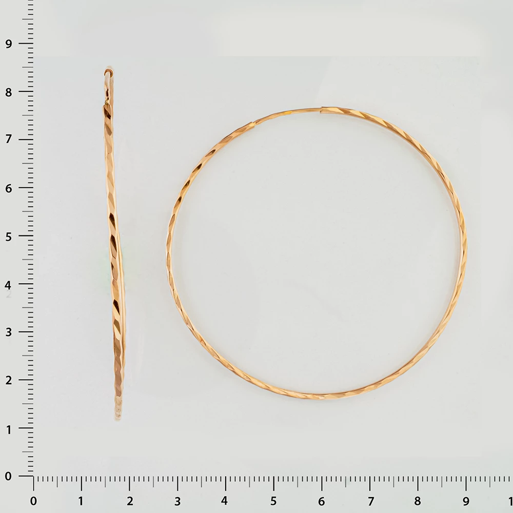 Серьги из красного золота 585 пробы