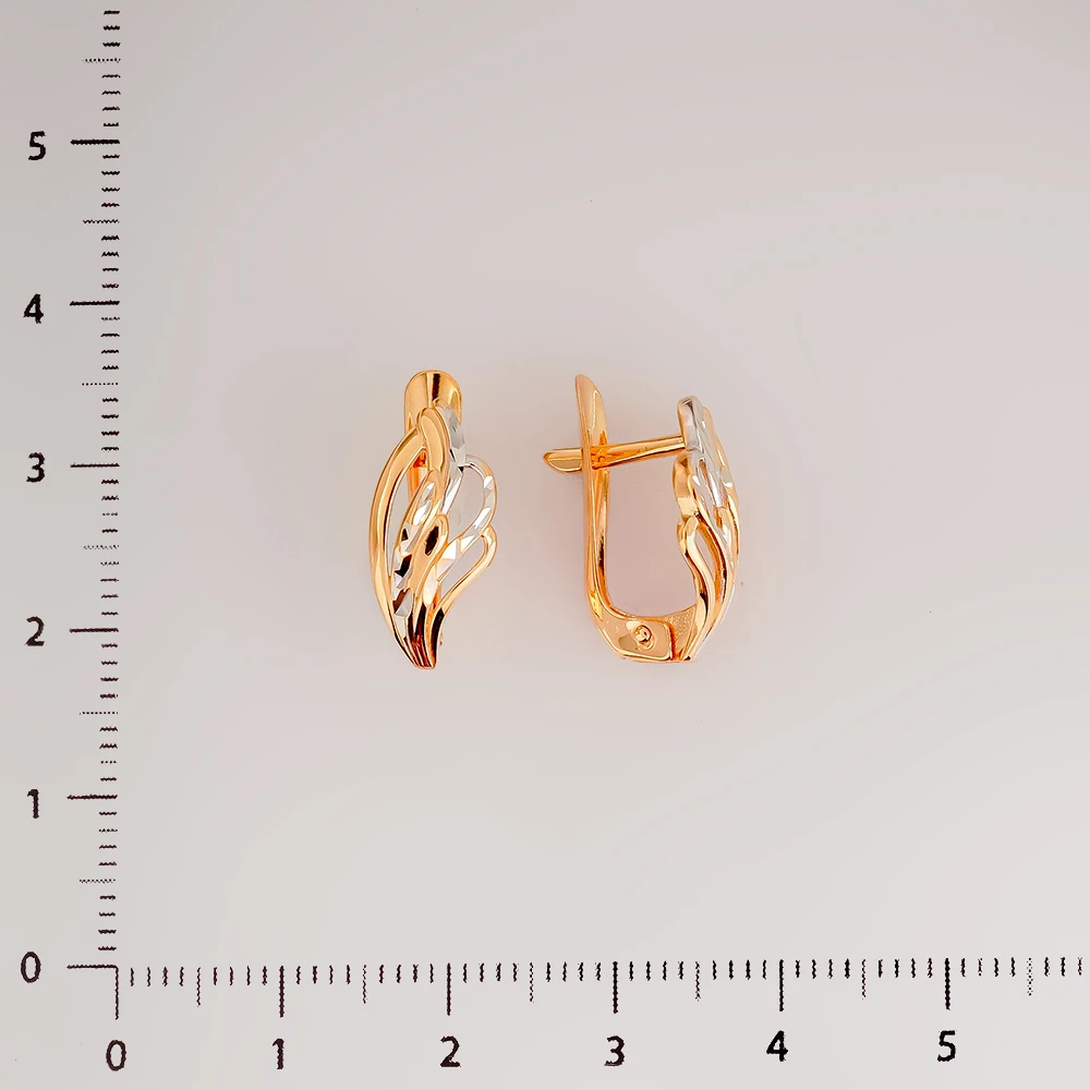 Серьги из красного золота 585 пробы