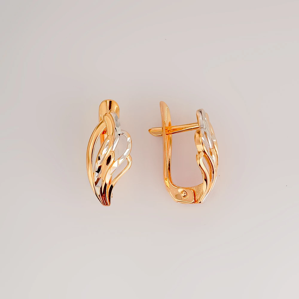 Серьги из красного золота 585 пробы