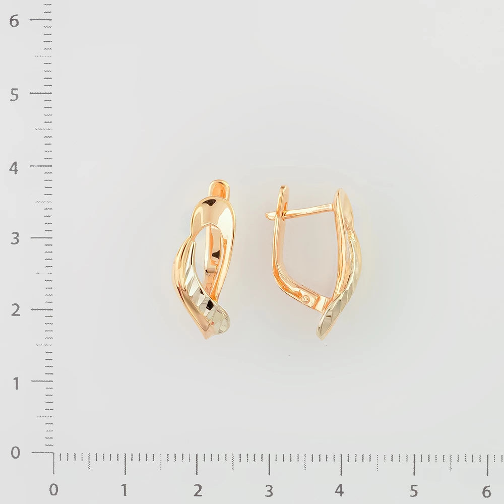 Серьги из красного золота 585 пробы