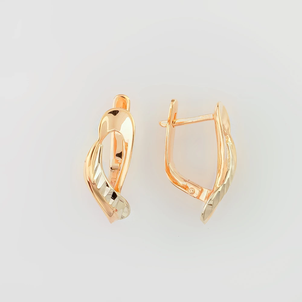 Серьги из красного золота 585 пробы