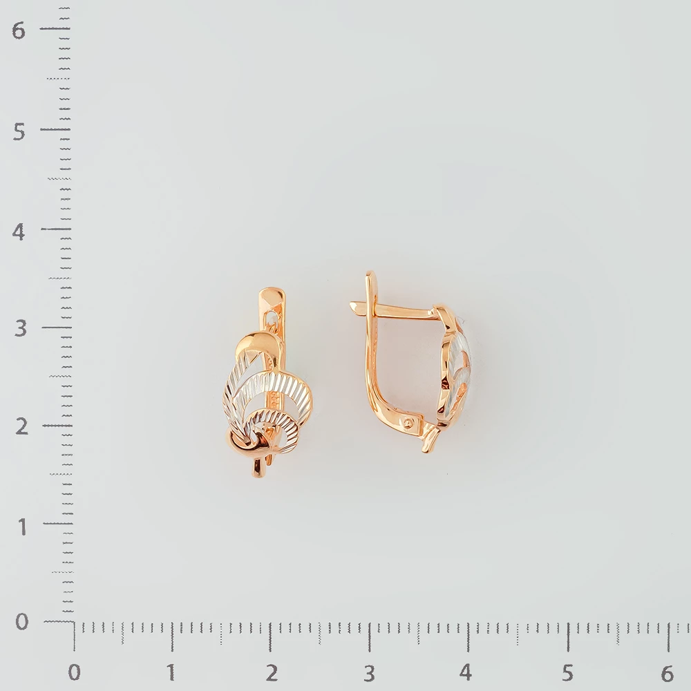 Серьги из красного золота 585 пробы