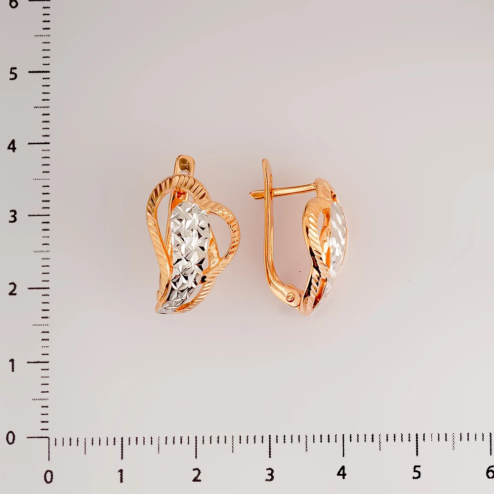 Серьги из красного золота 585 пробы