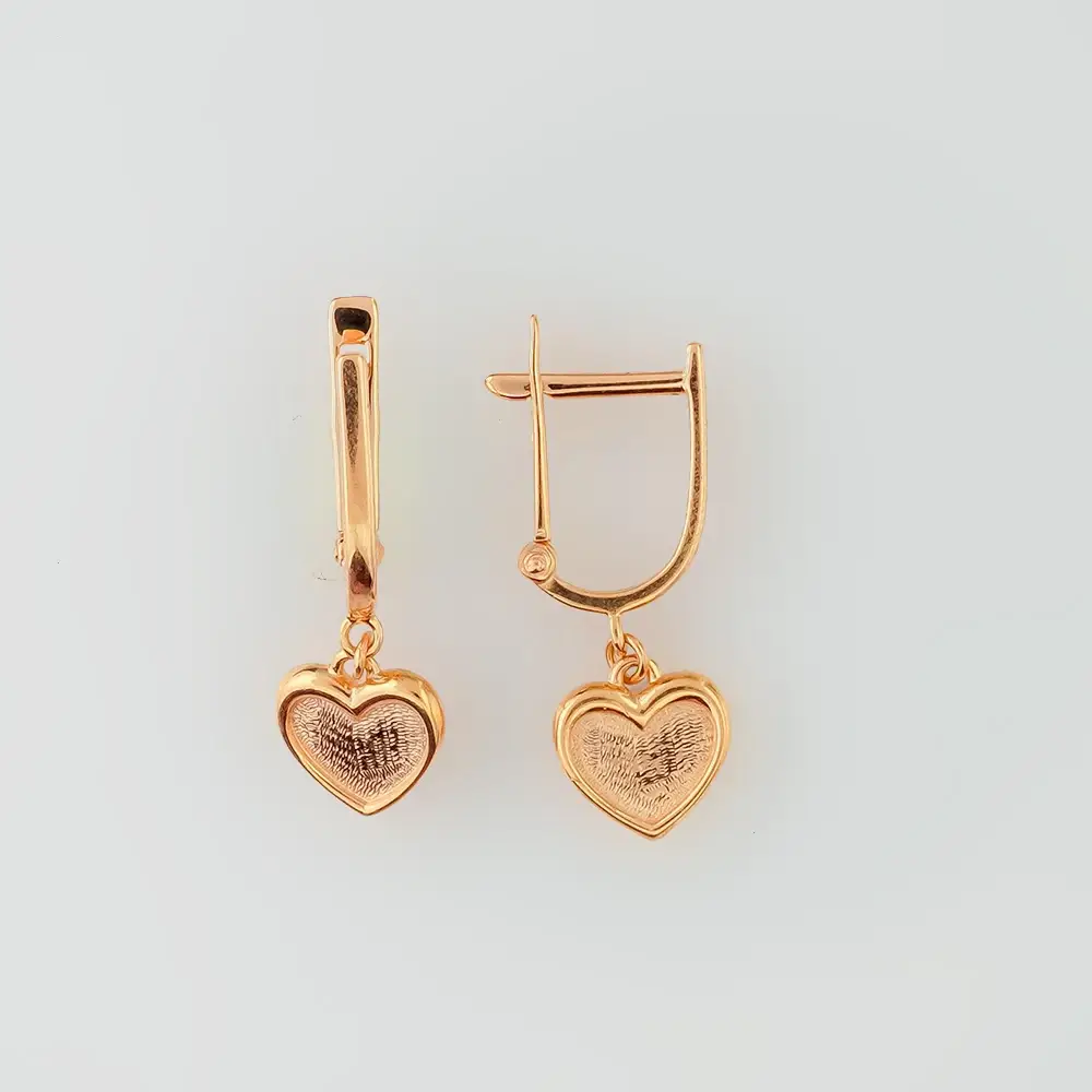 Серьги из красного золота 585 пробы