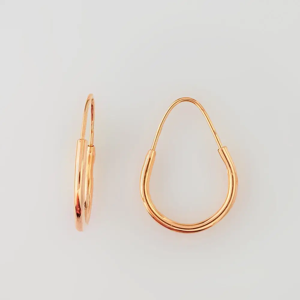 Серьги из красного золота 585 пробы