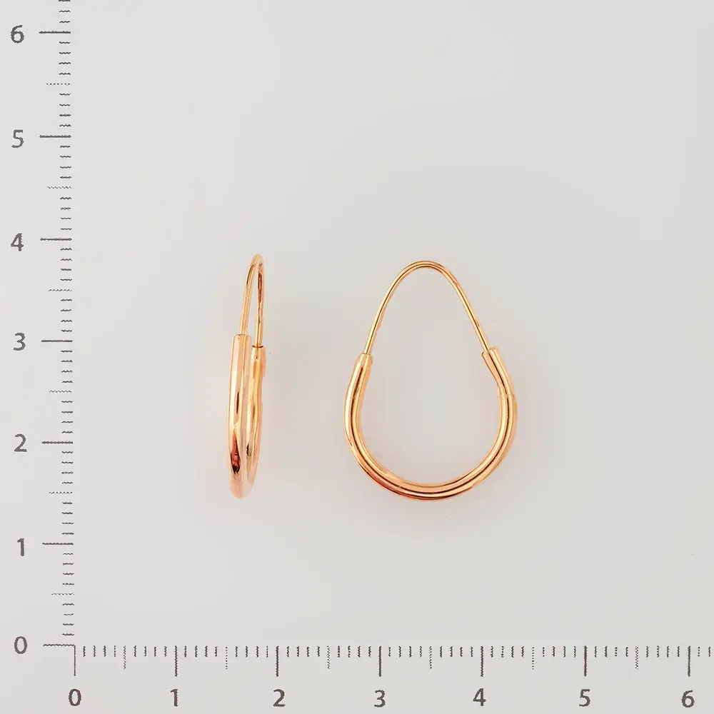 Серьги из красного золота 585 пробы