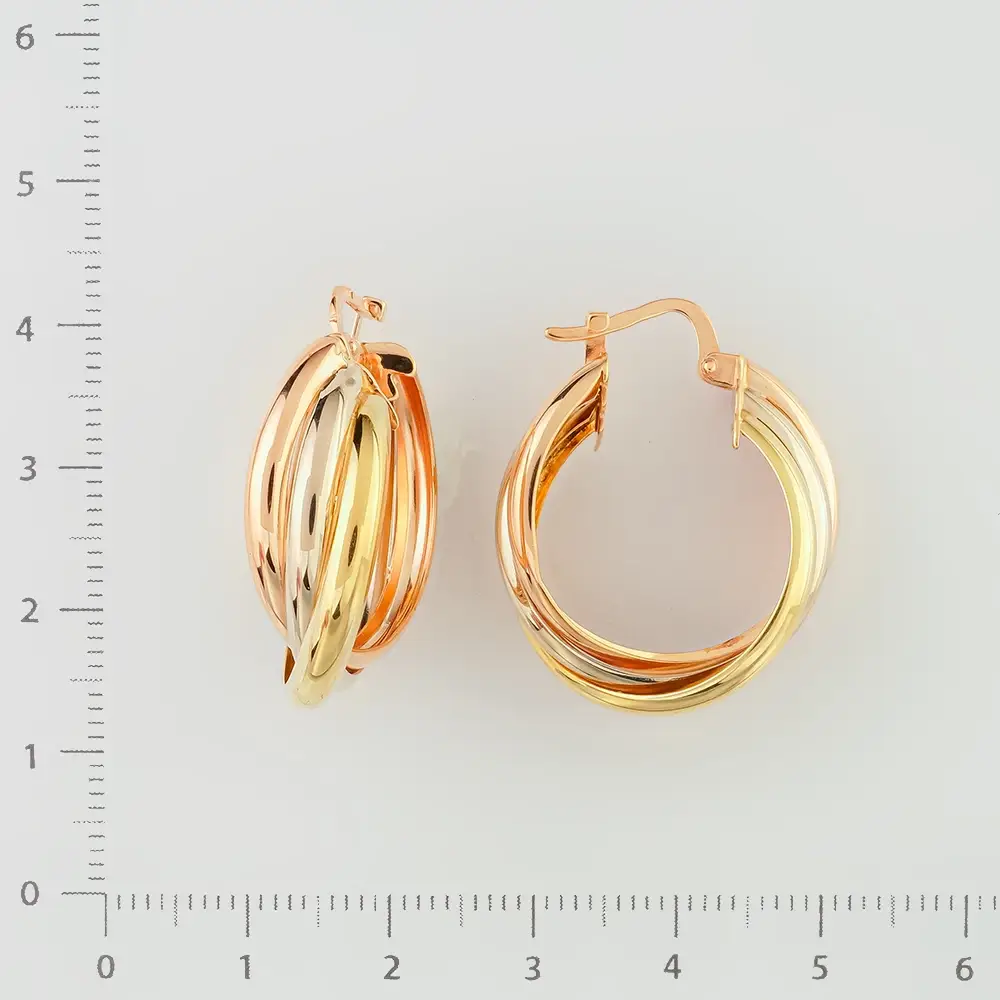 Серьги из желтого золота 585 пробы