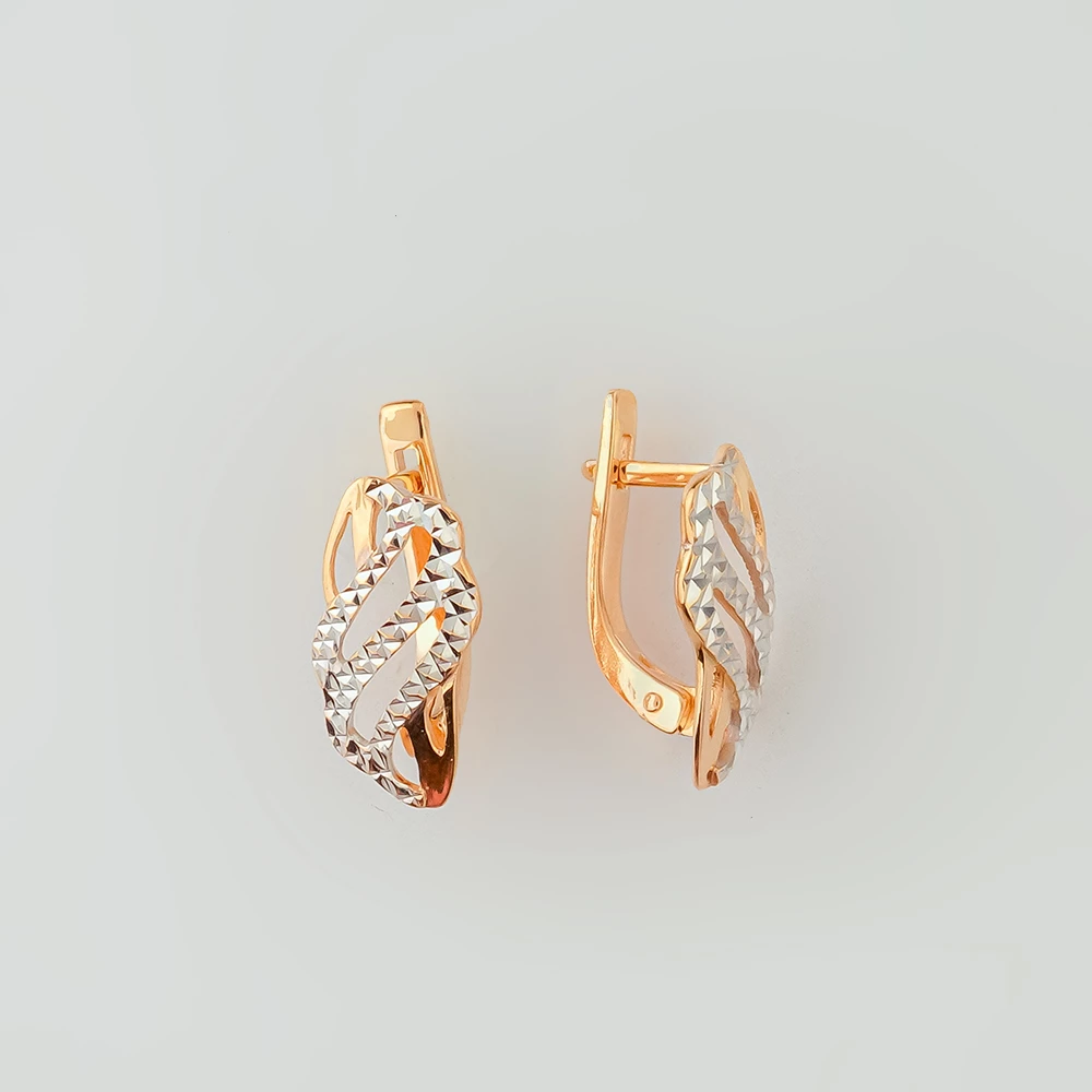 Серьги из красного золота 585 пробы