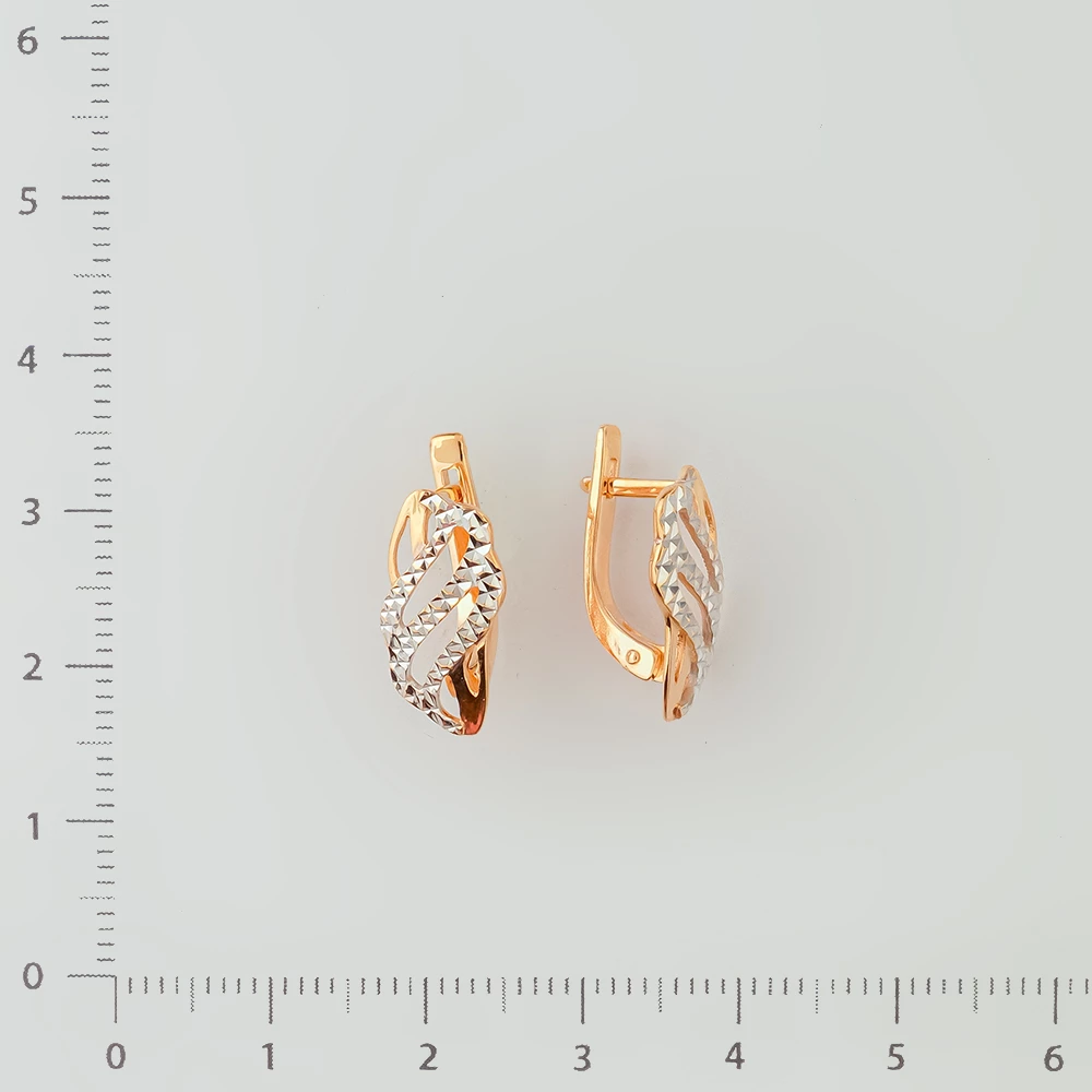 Серьги из красного золота 585 пробы