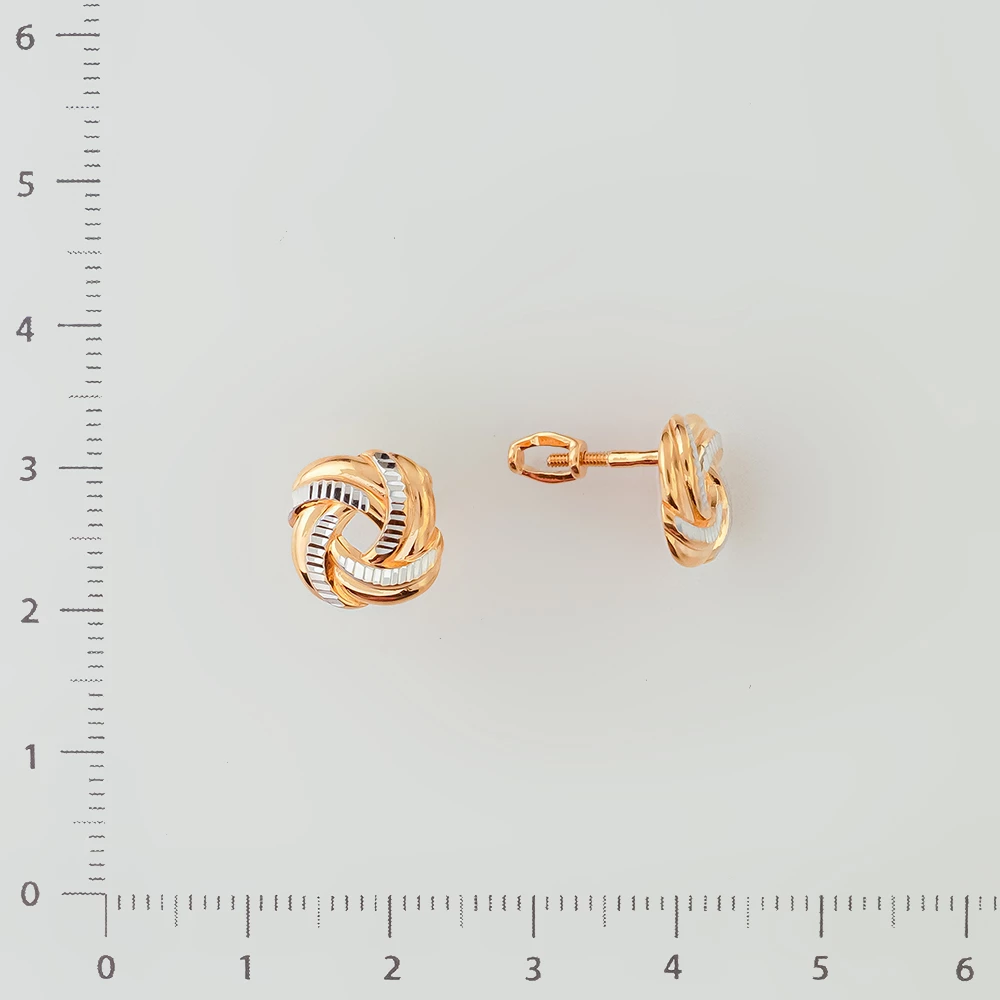 Серьги из красного золота 585 пробы