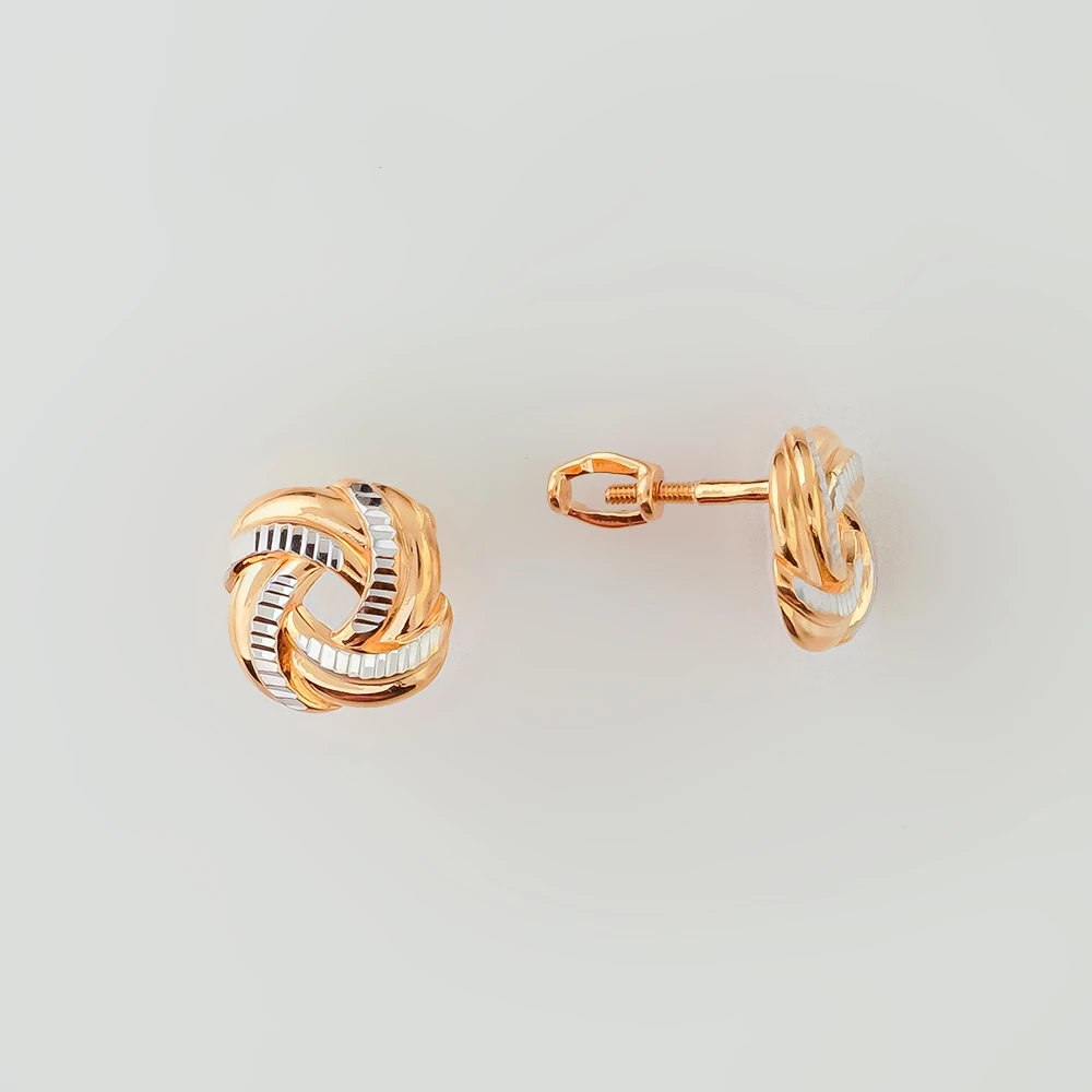 Серьги из красного золота 585 пробы