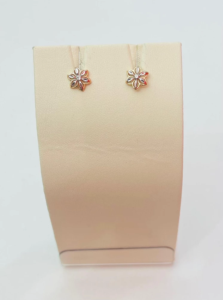 Серьги из красного золота 585 пробы
