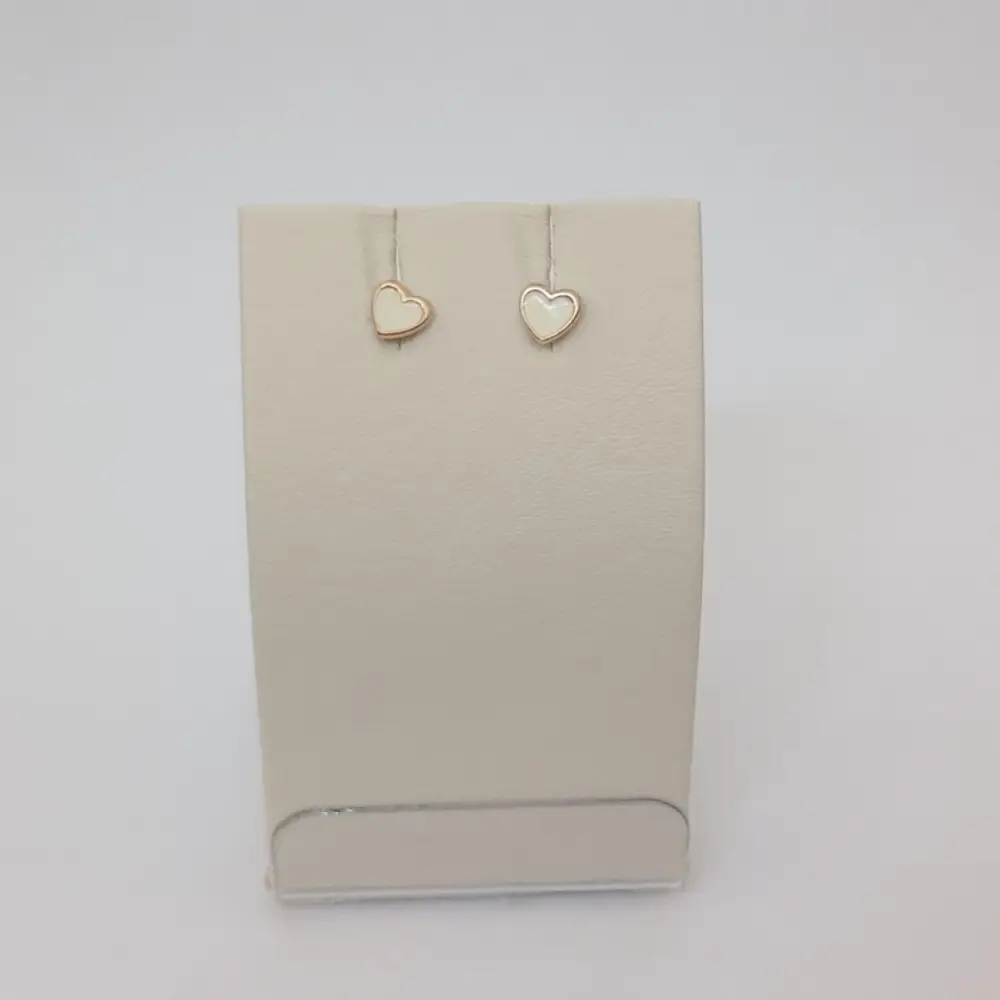 Серьги с эмалью из красного золота 585 пробы