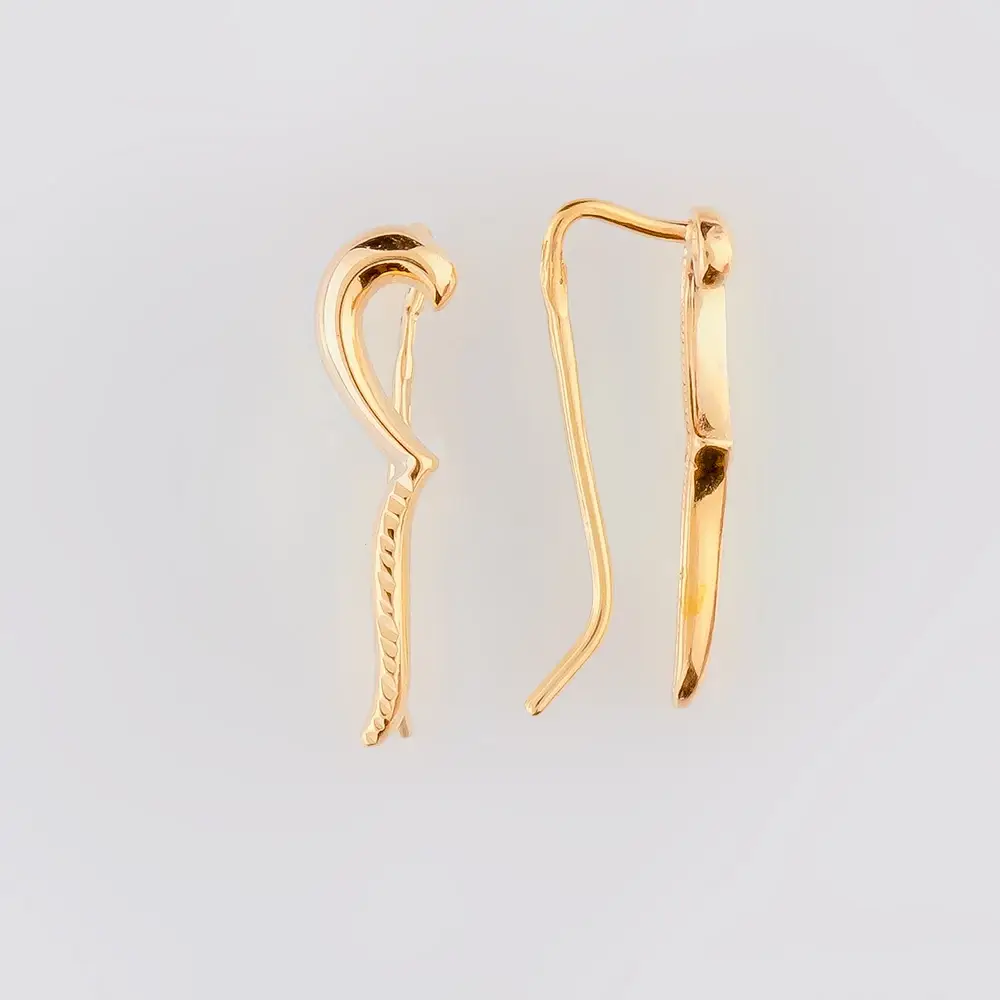 Серьги из красного золота 585 пробы