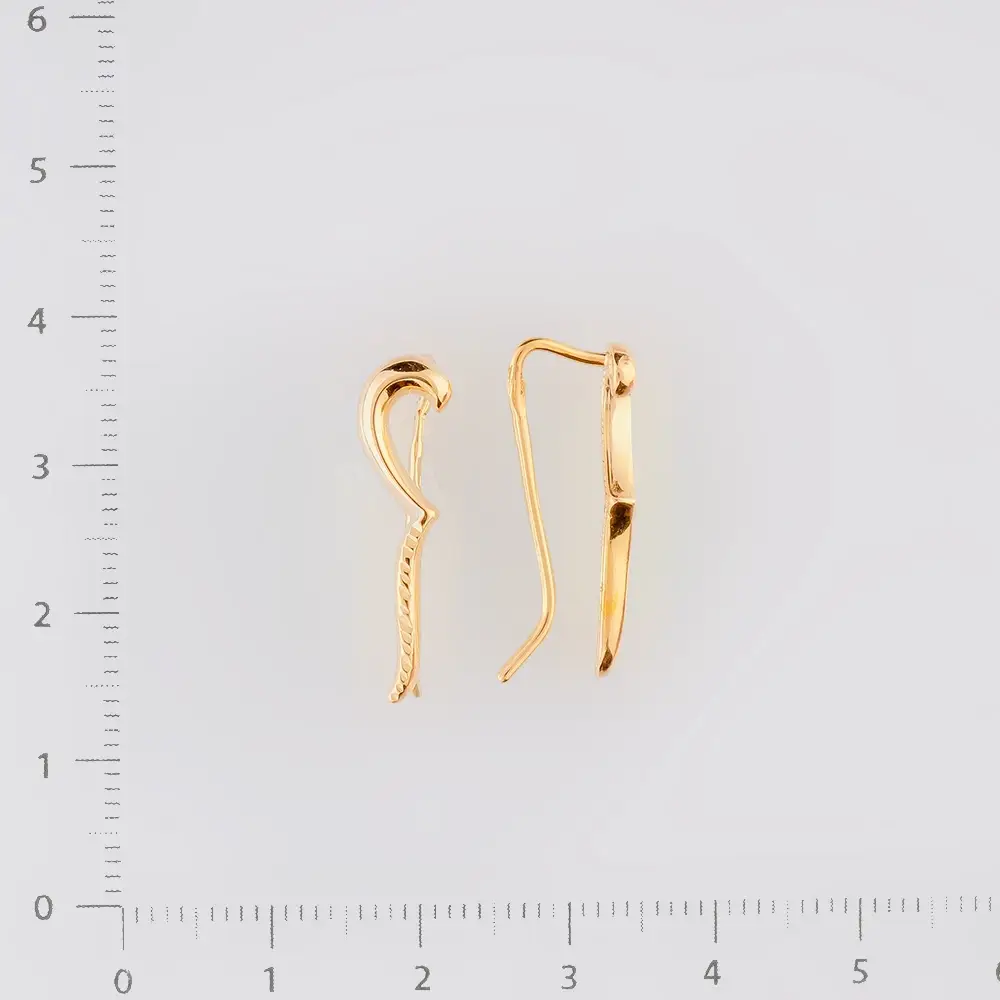 Серьги из красного золота 585 пробы