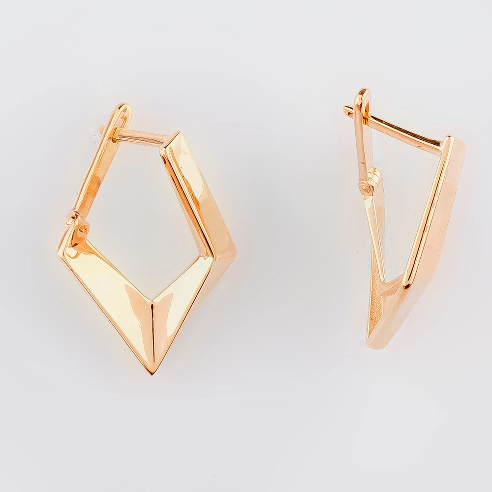 Серьги из красного золота 585 пробы