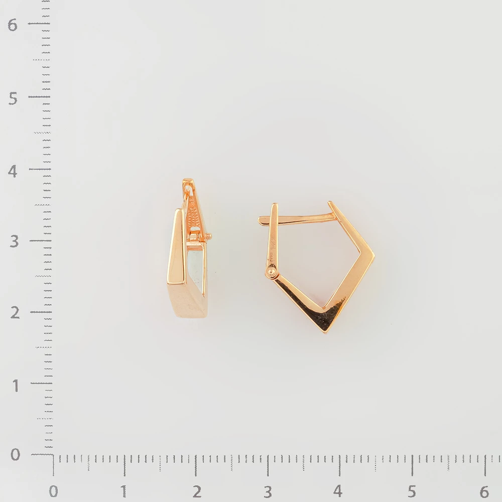 Серьги из красного золота 585 пробы