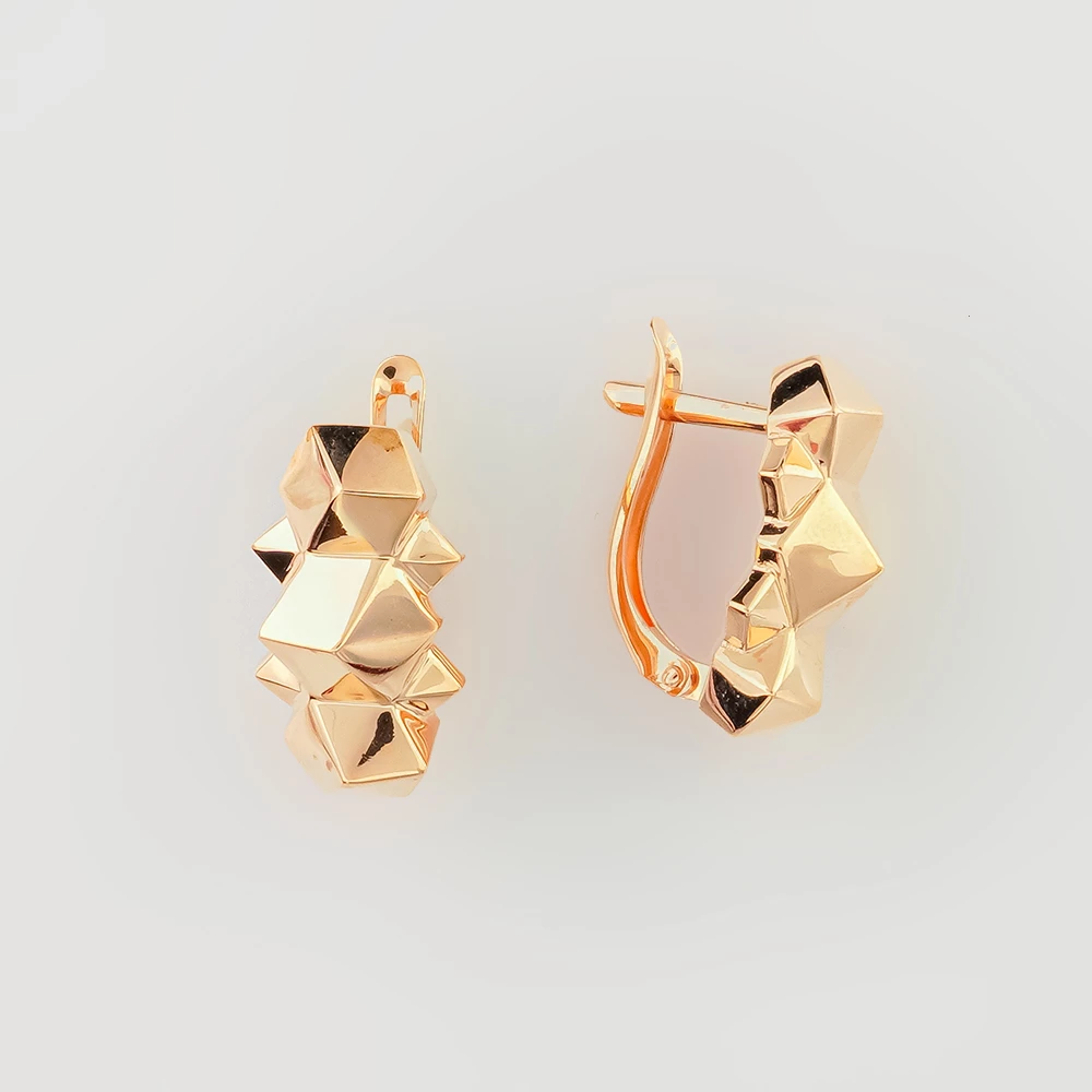 Серьги из красного золота 585 пробы