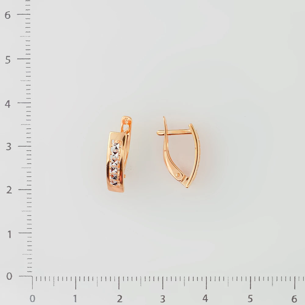 Серьги из красного золота 585 пробы