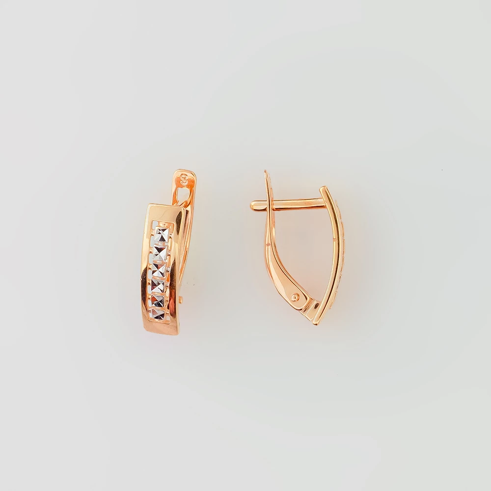 Серьги из красного золота 585 пробы