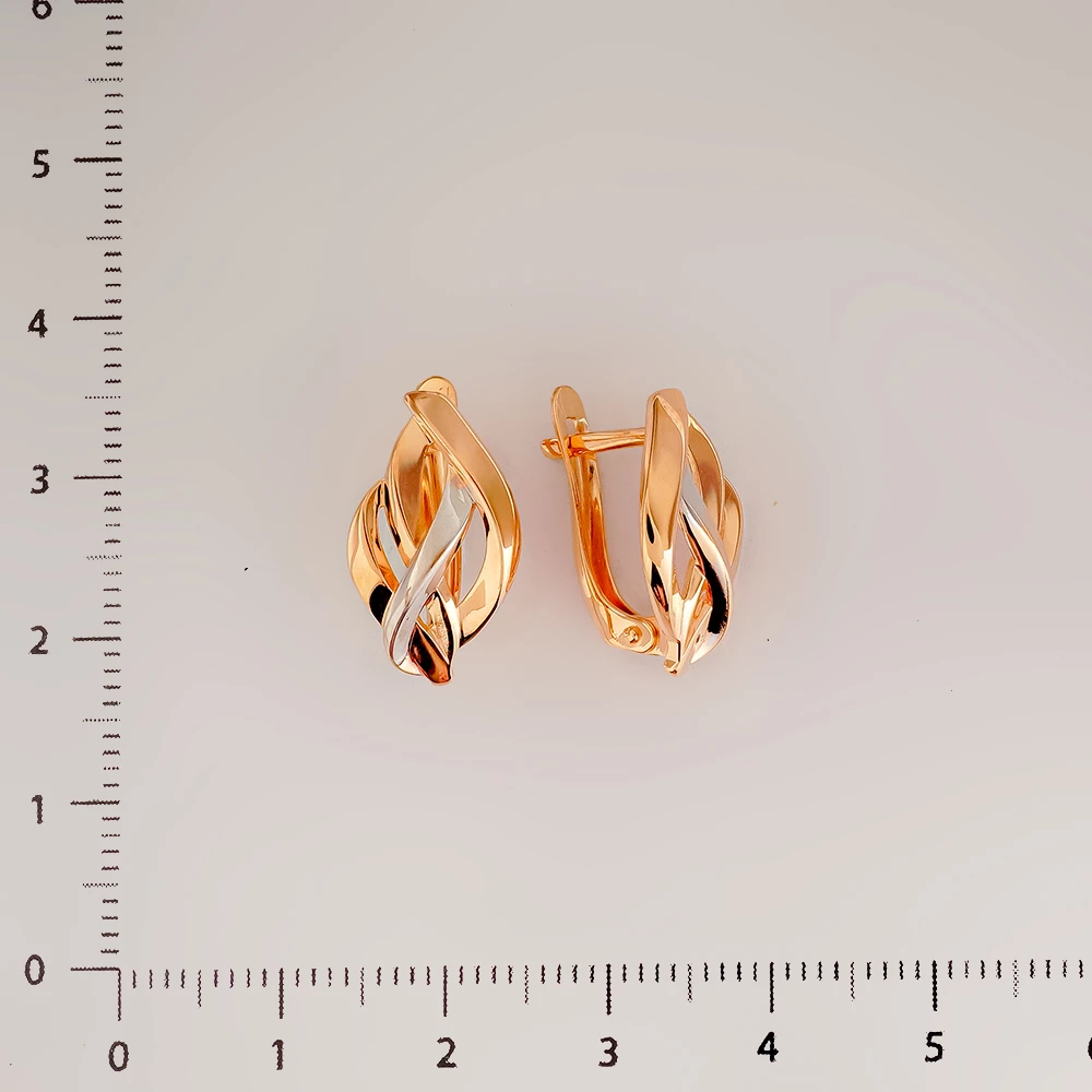 Серьги из красного золота 585 пробы