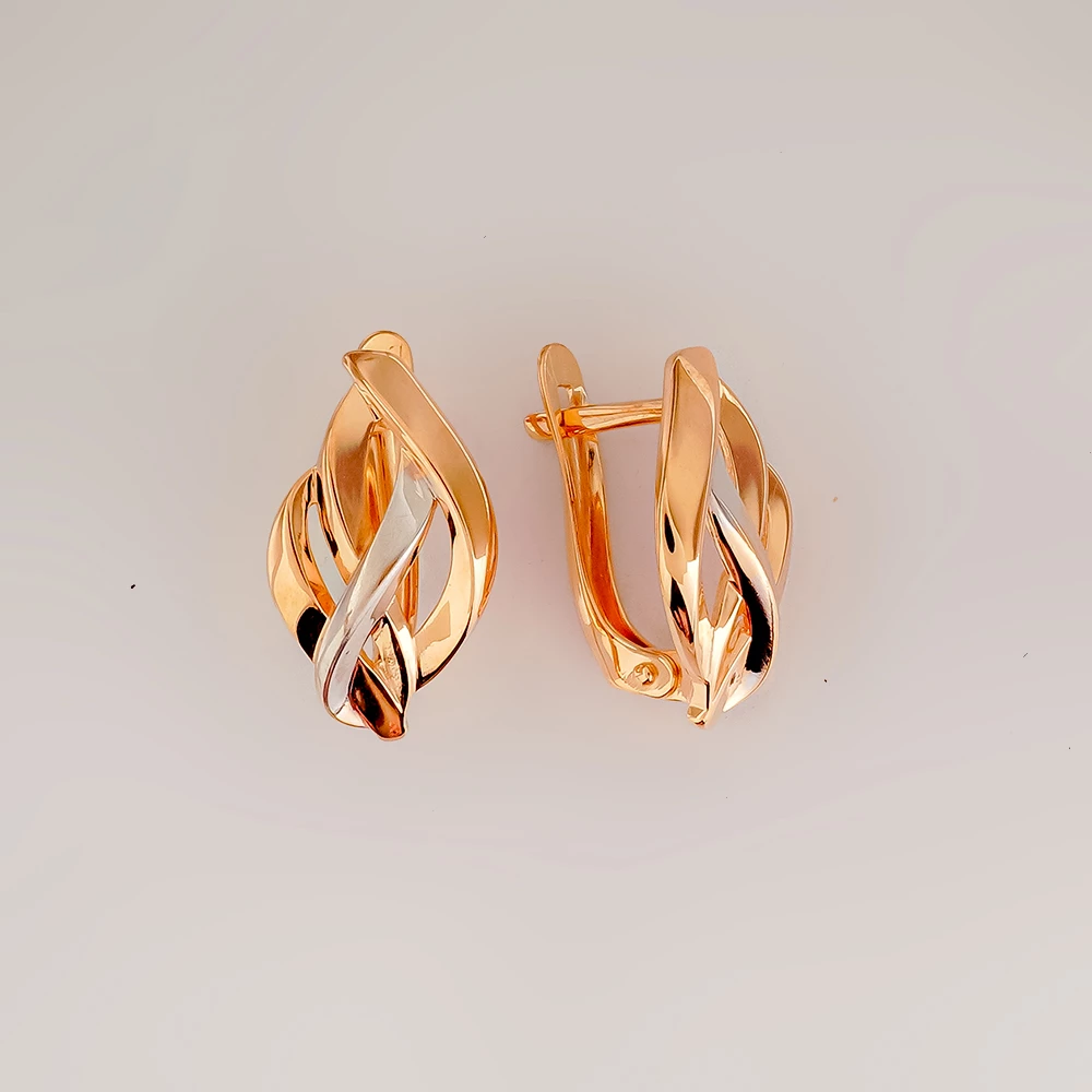 Серьги из красного золота 585 пробы